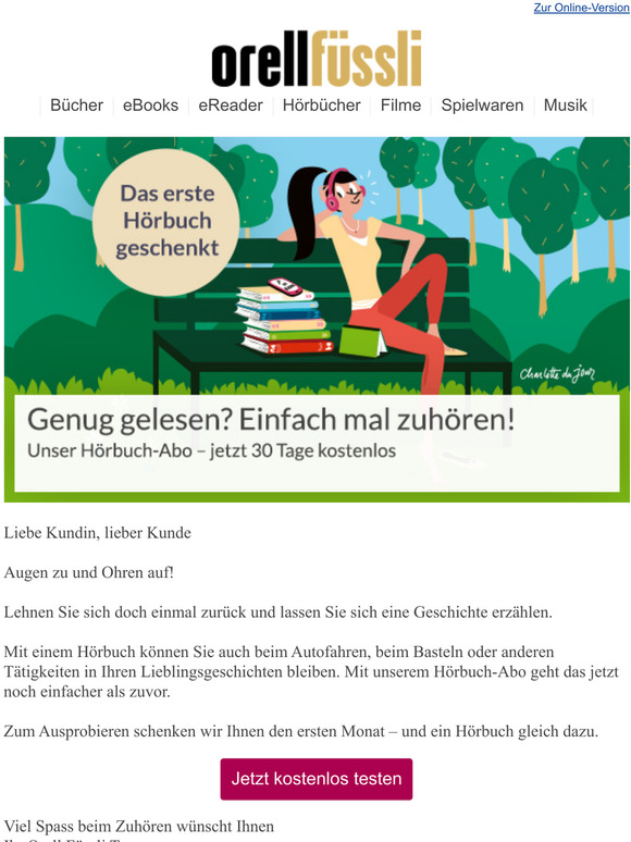 Genug gelesen? Einfach mal zuhren!