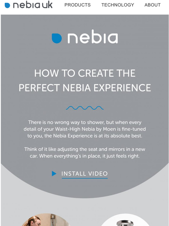 It takes 10 minutes to install a Nebia