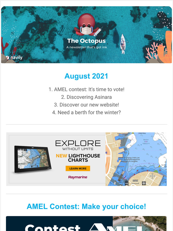  The Octopus | AMEL Contest: Its time to vote ! |How to find a winter berth