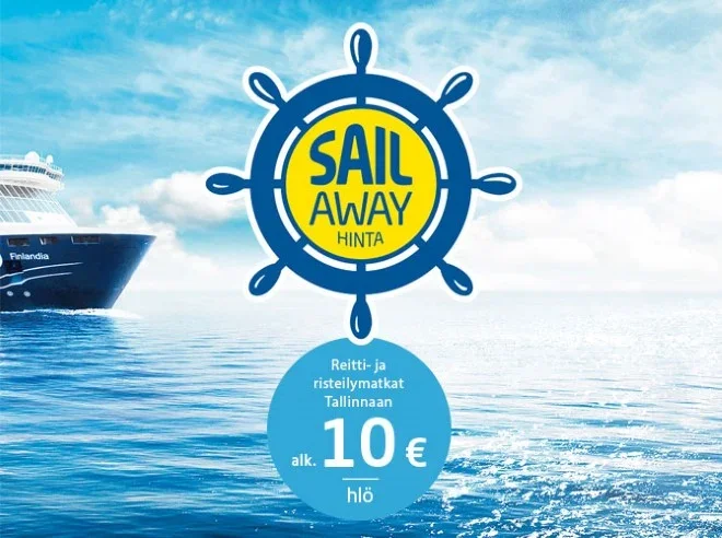 Eckerö Line: Sail Away -hinnat: Reitit ja risteilyt nyt alk. 10 /hl m/s  Finlandialla | Milled