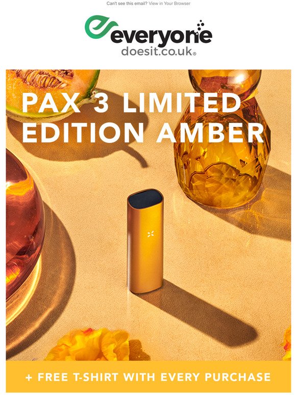 PAX 3 Limited Edition Amber + Free T-Shirt