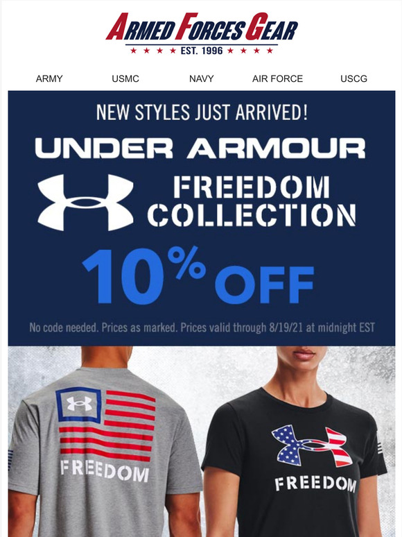 New Arrivals! Under Armour Freedom Collection