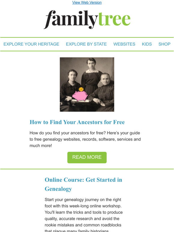 Family Tree Magazine: How to Find Your Ancestors for Free | Milled