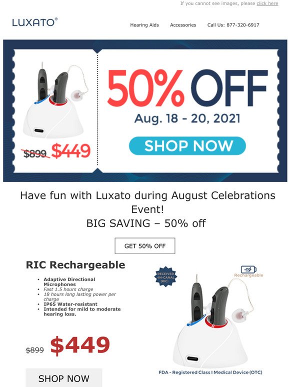 50%off-don't miss your (HUGE) Aug savings