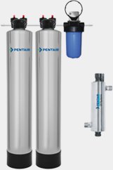Water Filter & Pelican Softener Alternative Combo System + UV