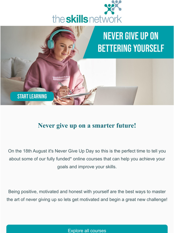 Never give up