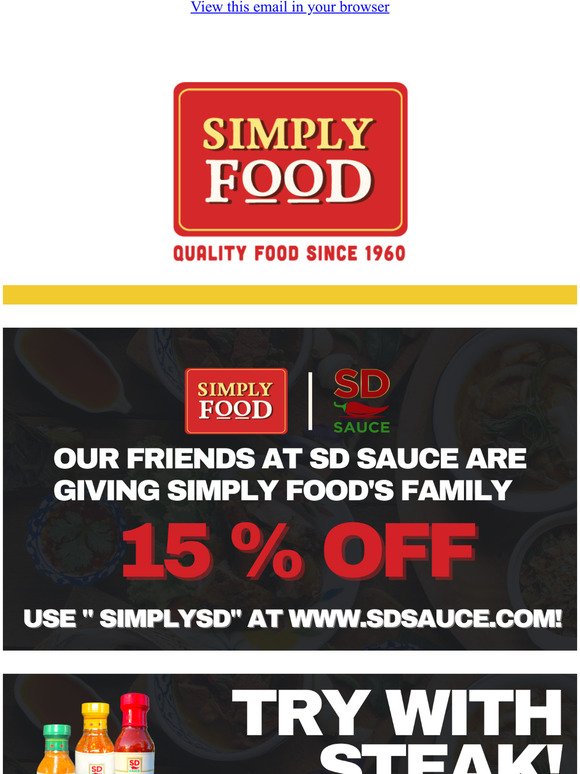 15% OFF! THAI SPICY SAUCE FROM SD SAUCE! 