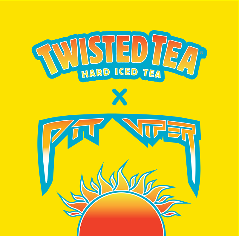 really cool Twisted Tea x Pit Viper logo