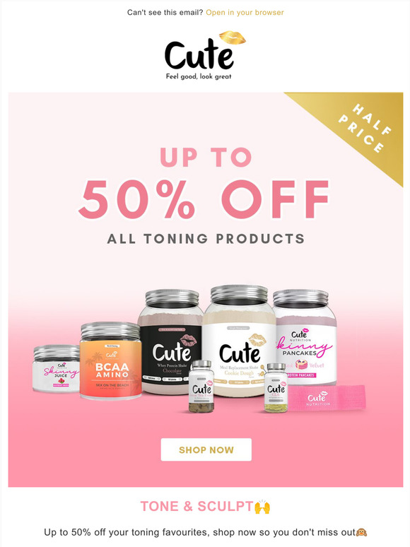 Save up to 50% NOW