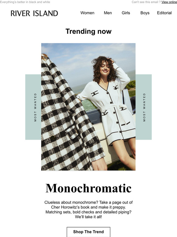 Monochrome is trending