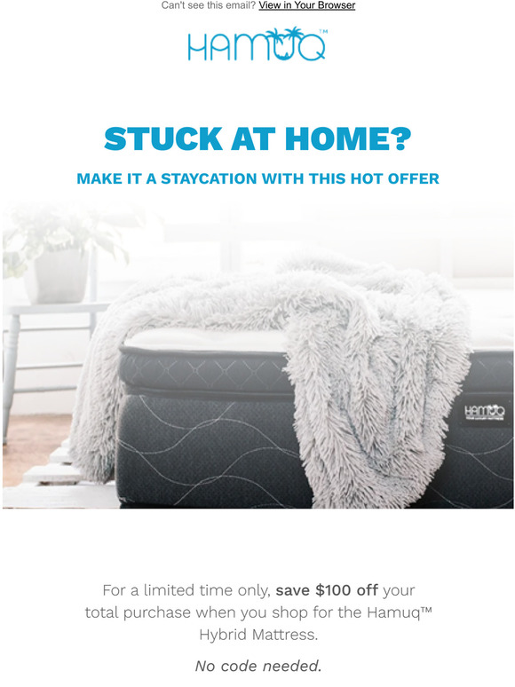 Stuck at home? Make it a staycation with this hot offer