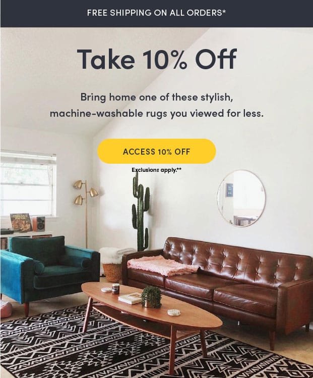 Ruggable Your discount is active but not for long Milled