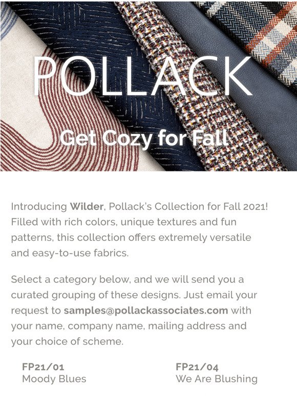 Sample Pollack's latest collection