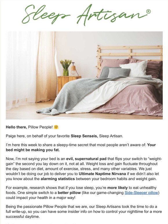 Is Your Bed Making You Gain Weight?