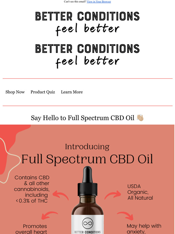 Now Offering Full Spectrum CBD Oil!
