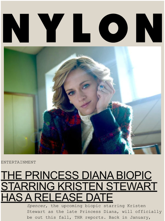 Nylon The Princess Diana Biopic Starring Kristen Stewart Has A Release