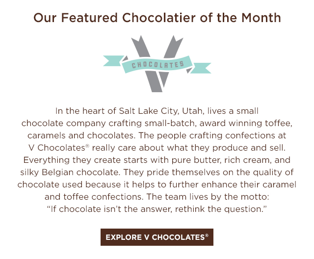 Simply Chocolate Our Chocolatier of the Month, V Chocolates Milled