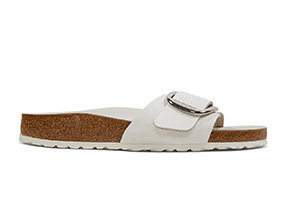Women's Madrid Big Buckle Sandals in White