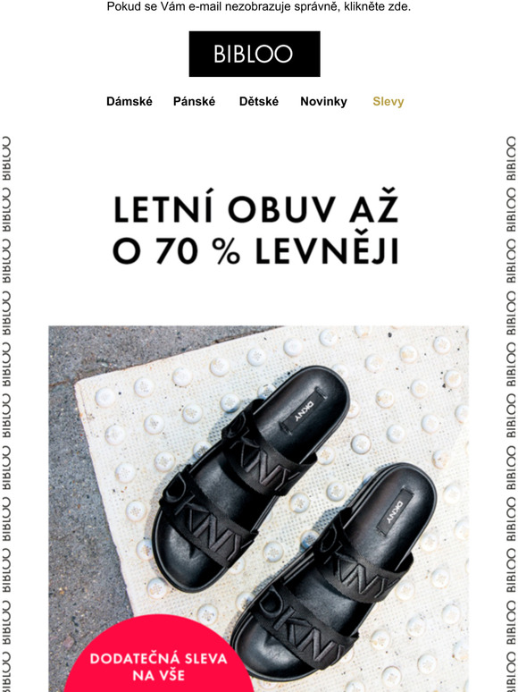 Letn obuv s dal 20% slevou i na ji zlevnn zbo