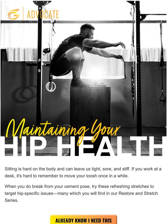 Maintain Your Hip Health