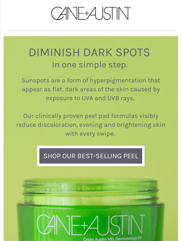 Cane + Austin Sun taking a toll on your skin? Milled