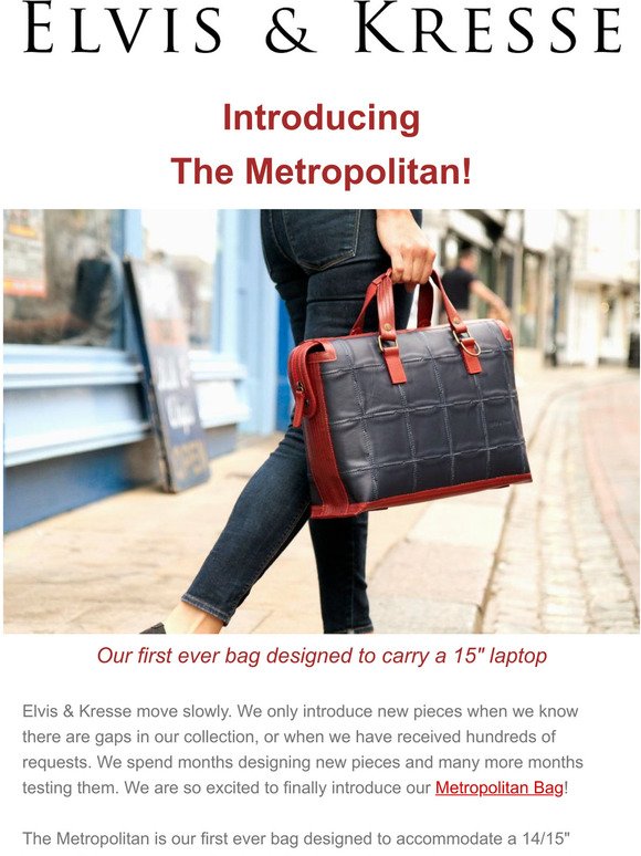 Our New Metropolitan Bag!