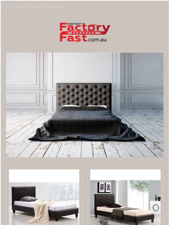 Leather Look Bed Frames On Sale! Range of Colours