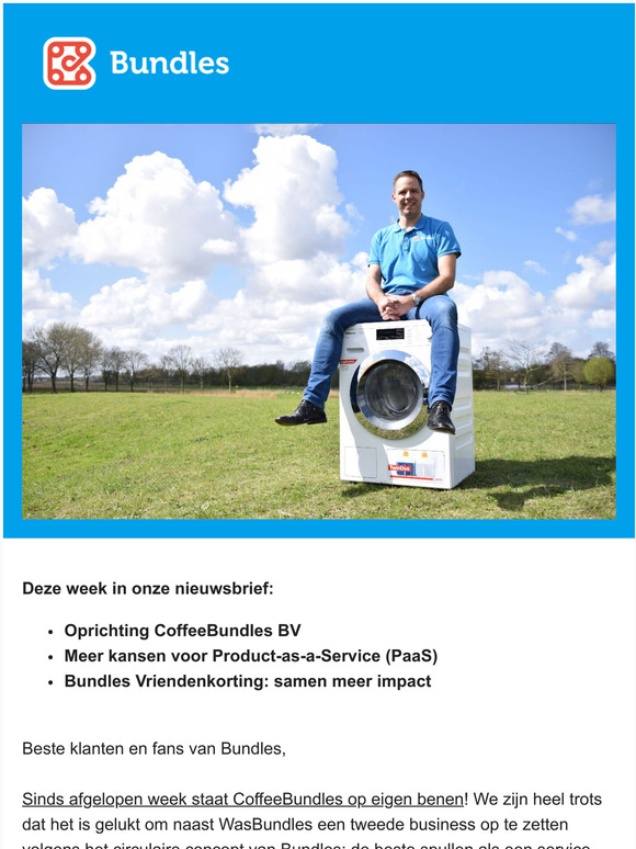 CoffeeBundles op eigen benen. Klaar voor nog meer impact!