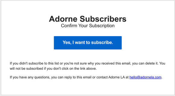 Confirm Your Subscription