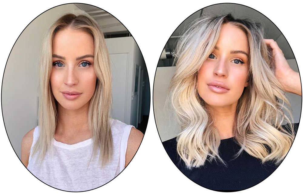 Sitting Pretty Halo Hair Before and Afters Milled