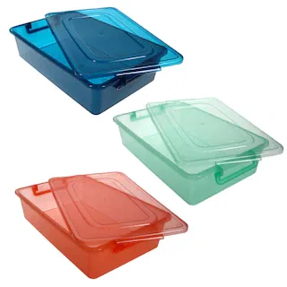 Bulk Large Rectangular Slotted Plastic Storage Baskets at DollarTree.com