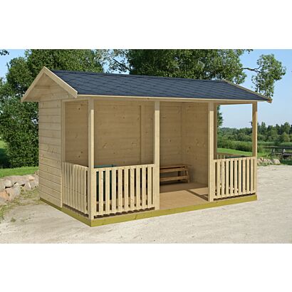 Grillikatos 2400x3640 mm 8,7 m² puuvalmis