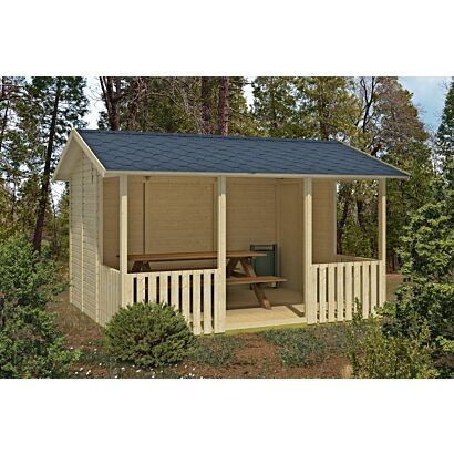 Grillikatos 3000x3640 mm 10,9 m² puuvalmis