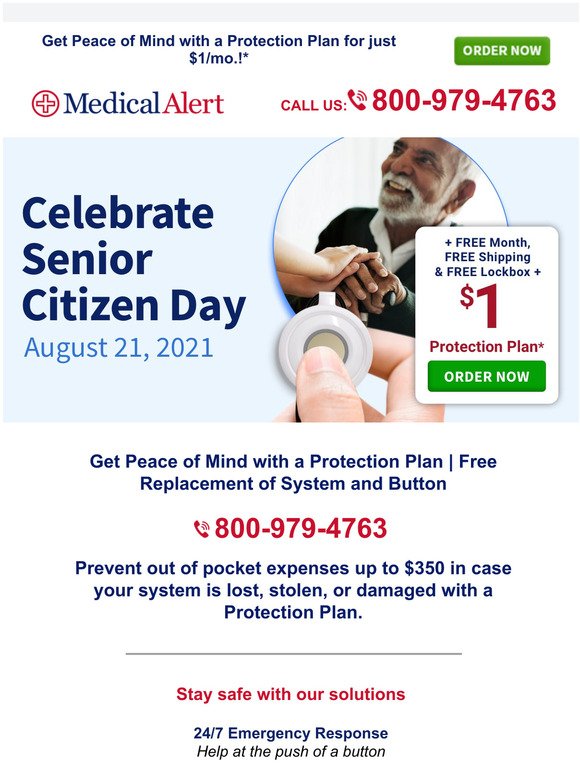 Senior Citizen Day Sale: Add a Protection Plan for Just $1/mo.!*