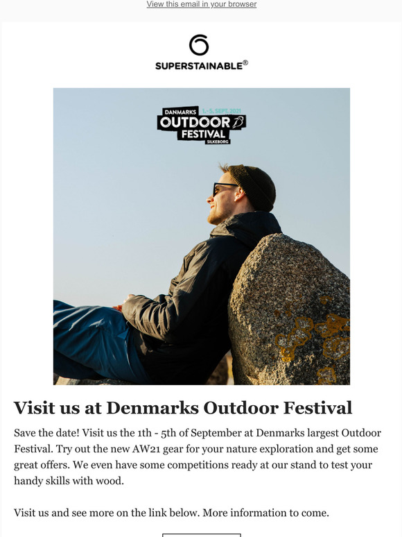 Visit us at Denmark's Outdoor Festival