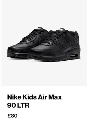 Nike-Kids-Air-Max-90-LTR-Black-Trainers-Boys-Shoes