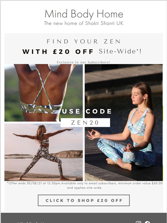 Find Your Zen: Take 20 OFF