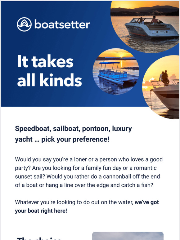 Boatsetter Whats your boat type? Milled