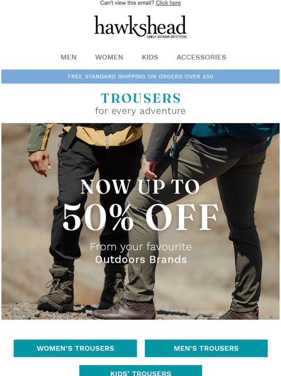 Trousers For Every Adventure | Up To 50% Off Online Now!