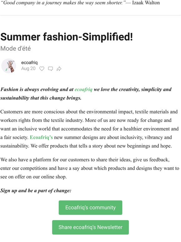 Summer fashion-Simplified!