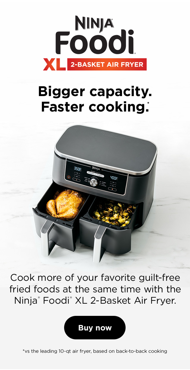 Ninjakitchen Air fry like a pro with our NEW XL 2Basket Air Fryer