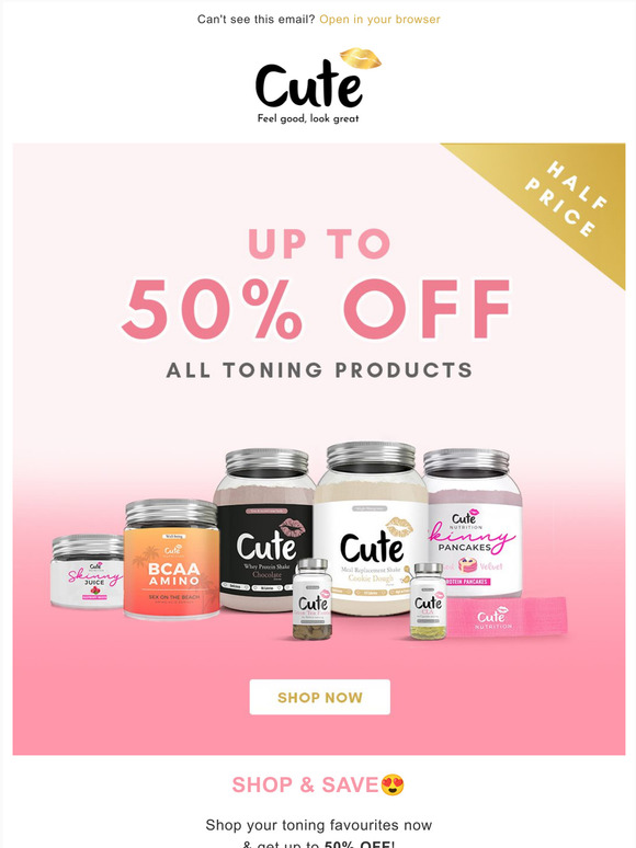 Save up to 50% NOW