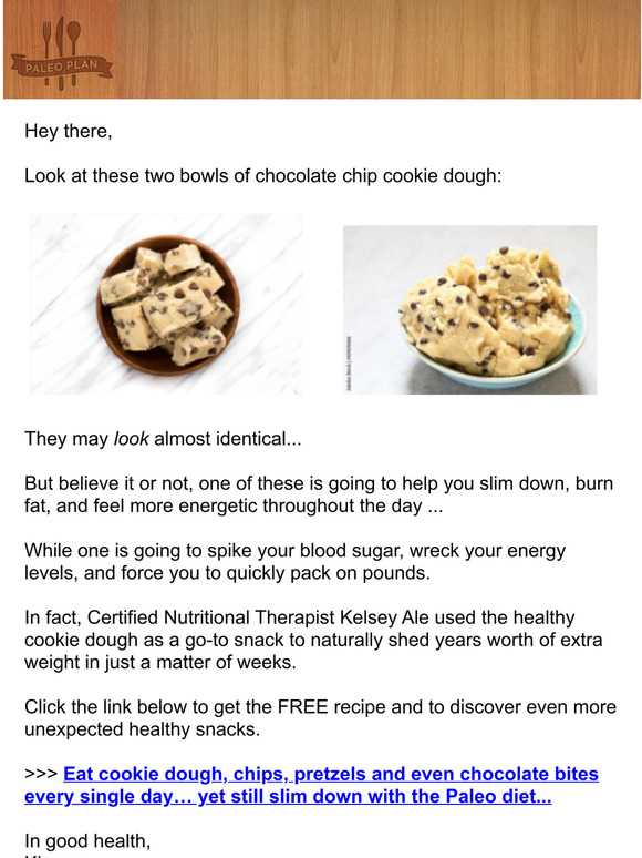 PaleoPlan: Strange cookie dough trick reverses weight gain | Milled