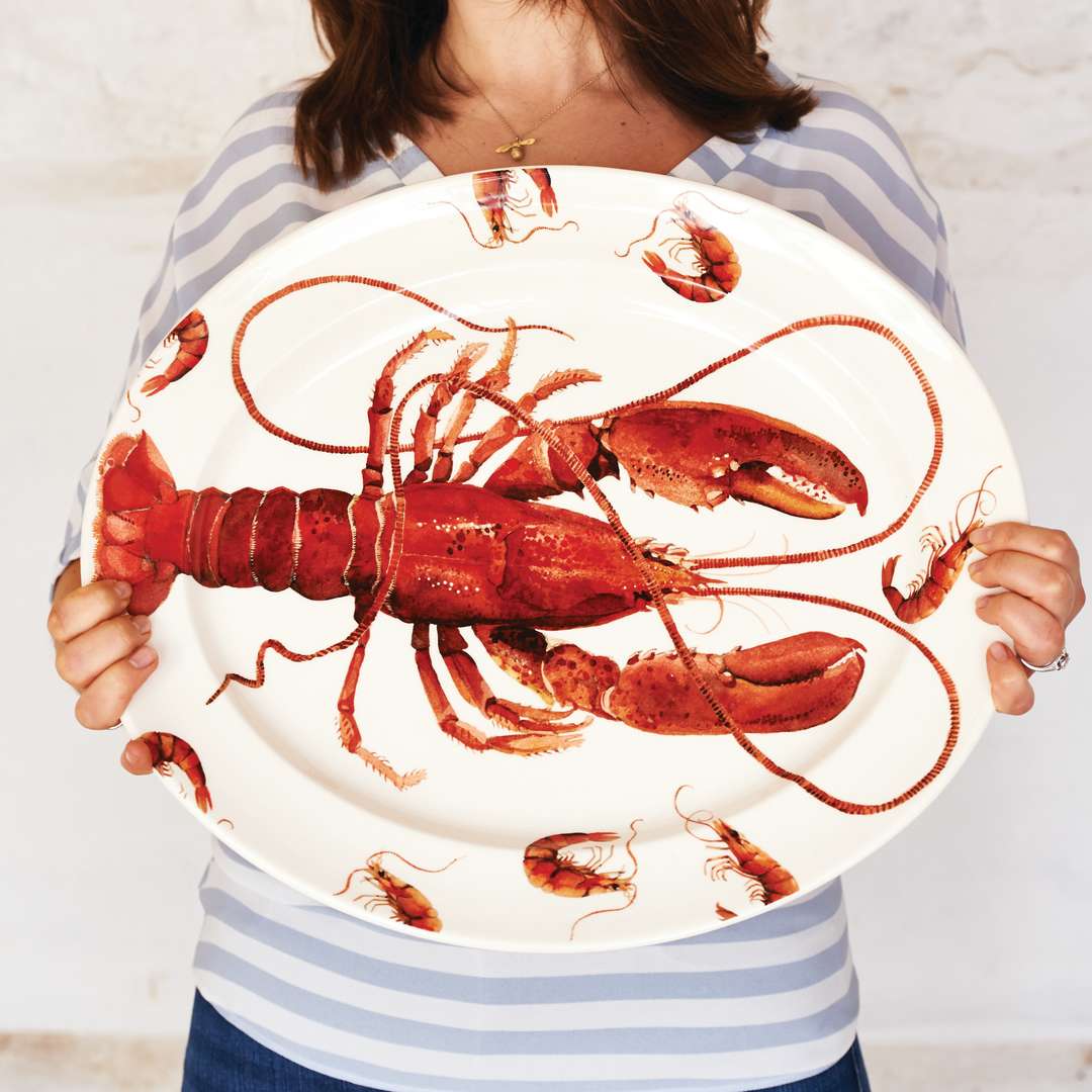 Shellfish Lobster Large Oval Platter Boxed