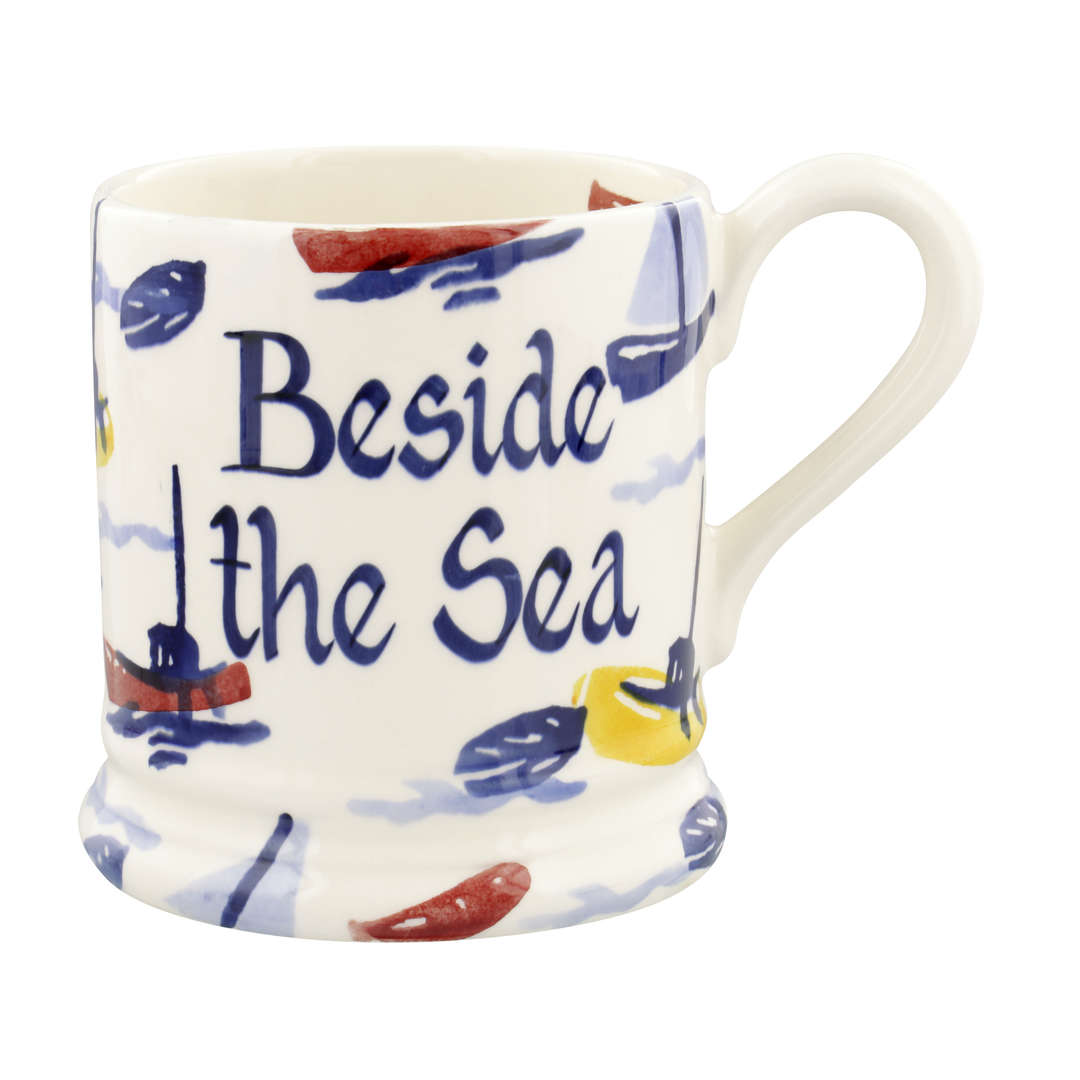 Personalised Scattered Boats 1/2 Pint Mug