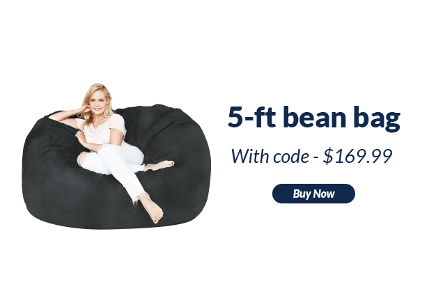 5-ft bean bag with code - $169.99