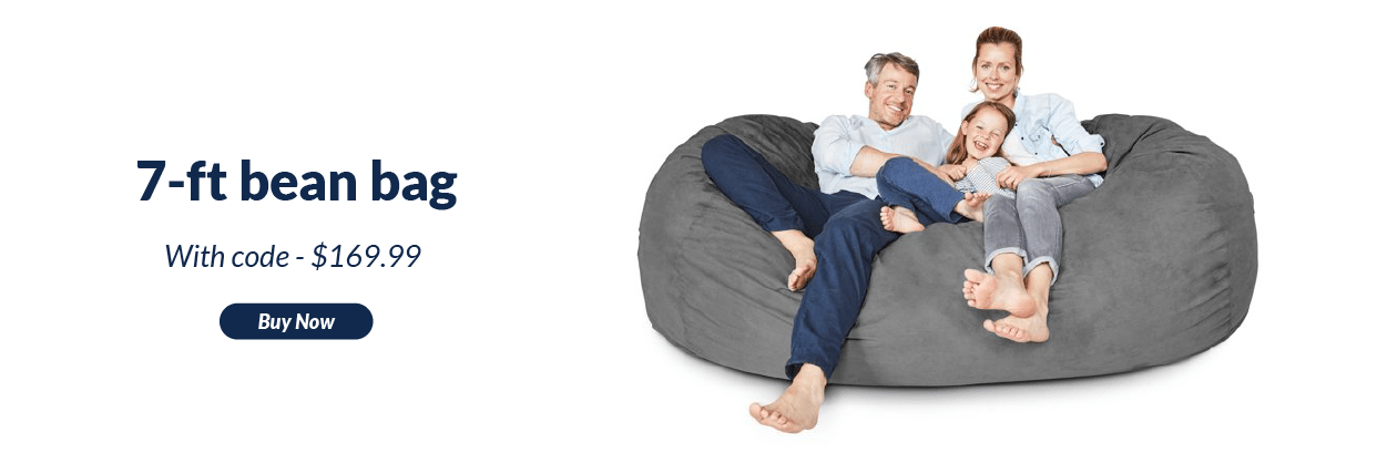 7-ft bean bag With code -$169.99 buy now