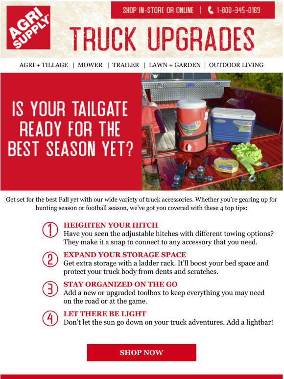 Is your truck ready for tailgate season? Milled