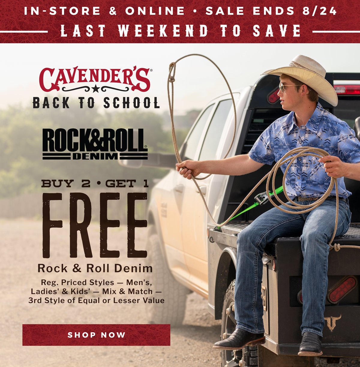 Cavender's: B2G1 Free Rock & Roll Denim and Wrangler Jeans! | Milled