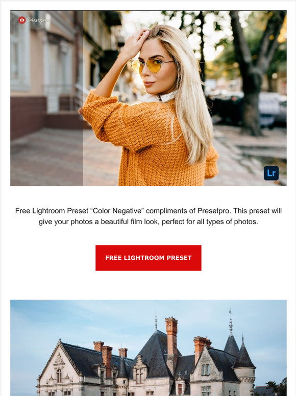 Prest Color Presetpro: FREE Lightroom Preset - Color Negative | Milled